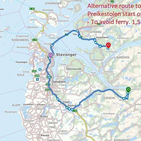Mountain Between Pulpit Rock And Kjerag * Frafjord