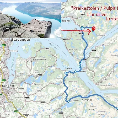 Mountain Between Pulpit Rock And Kjerag בית נופש *