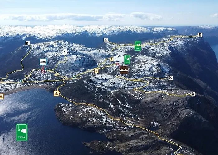 בית נופש Mountain Between Pulpit Rock And Kjerag Frafjord